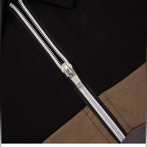 New Men Causal Henley Shirt Winered - Picture 3 of 4